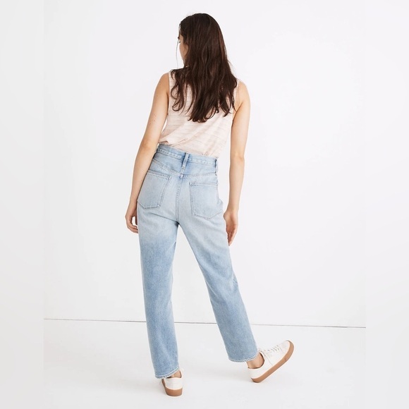 Madewell The Momjean in Gilford Wash - Ripped Edition Sz 26 Petite - Picture 3 of 12